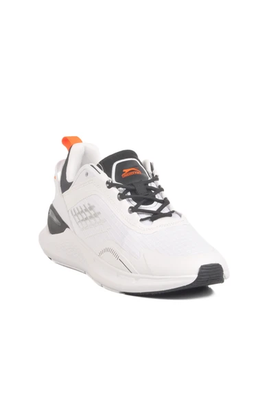 Slazenger Beyaz Fileli Hafif Erkek Spor Ayakkabı Wazo M - Resim 3