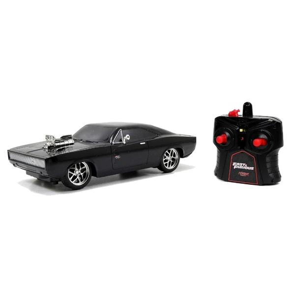 Jada 1:16 Rc Fast & Furious Dom's Dodge Charger R/T 2.4 Ghz Usb Şarj 29 Cm - 2