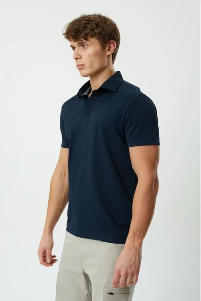 EXUMA Erkek Lacivert Polo Yaka Tişört 1412034 - 2