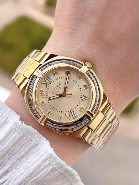 Jg.Polo Club Çelik Kasa & Kordon Kararma Ve Renk Atma Yapmaz Kadın Kol Saati+Bileklik JG04370.5 ürün görseli