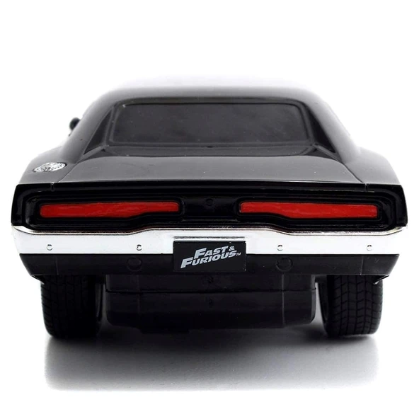 Jada 1:16 Rc Fast & Furious Dom's Dodge Charger R/T 2.4 Ghz Usb Şarj 29 Cm - 5