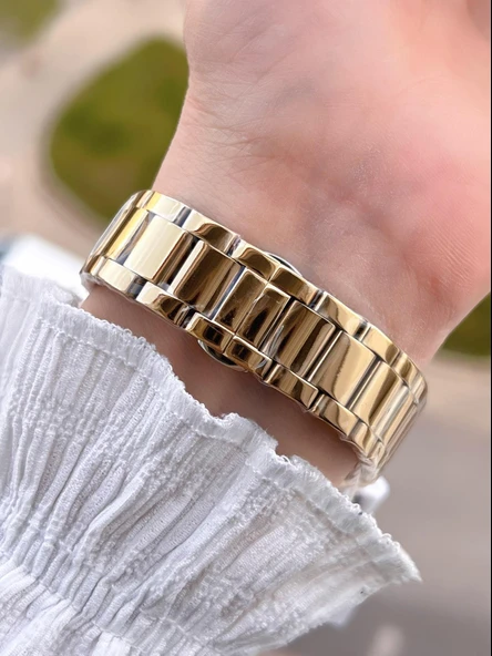 Jg.Polo Club Çelik Kasa & Kordon Kararma Ve Renk Atma Yapmaz Kadın Kol Saati+Bileklik JG04370.5 - Resim 3