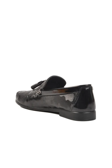 Pierre Cardin Siyah Rugan Hakiki Deri Erkek Casual Ayakkabı 25108 M - 4