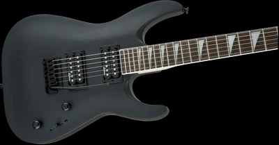 JACKSON JS22 DİNKY ARCH TOP 2-POİNT TREMOLO AMARANTH KLAVYE SATİN BLACK ELEKTRO GİTAR
