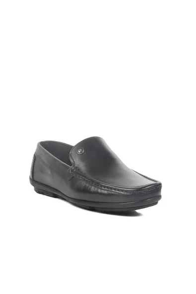 Pierre Cardin Siyah Hakiki Deri Erkek Casual Ayakkabı 90216 M - 3