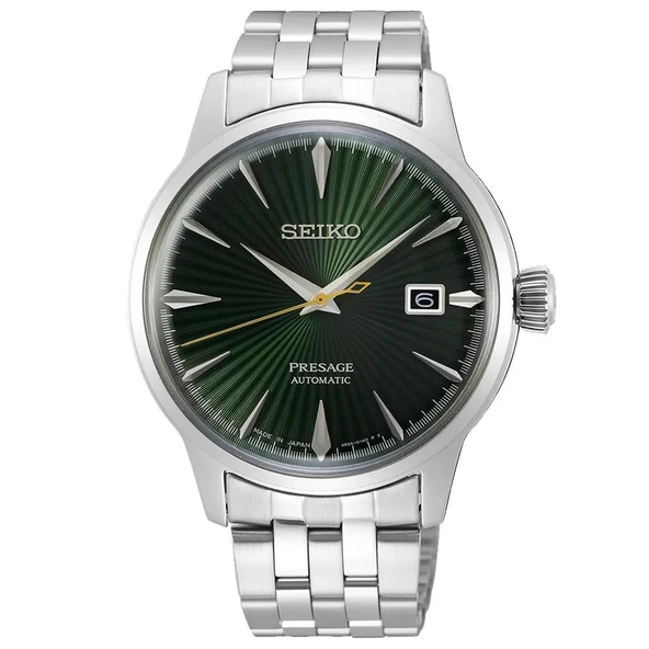 SEIKO PRESAGE SRPE15J YEŞİL KADRAN PİLSİZ OTOMATİK ÇELİK ERKEK KOL SAATİ