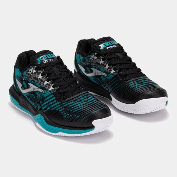 Joma Point Erkek Siyah Toprak & Sert Kort Tenis Ayakkabısı TPOIS2531AC - Resim 2