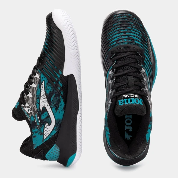 Joma Point Erkek Siyah Toprak & Sert Kort Tenis Ayakkabısı TPOIS2531AC - Resim 4