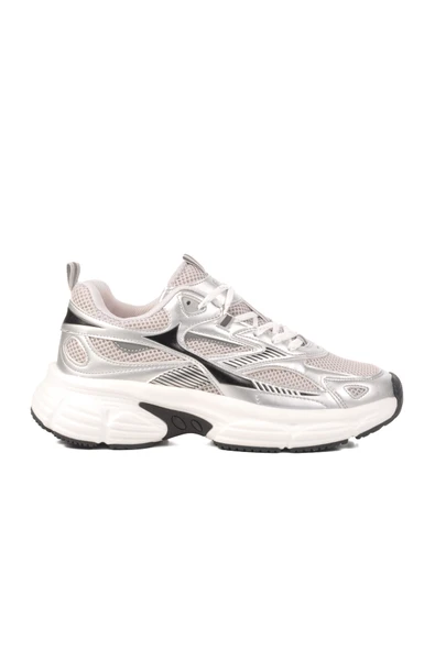 Playup Gümüş Fileli Hafif Kadın Spor Ayakkabı GS-251-530 G