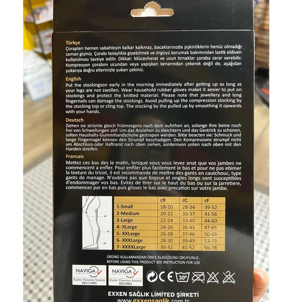 EXXEN DİZ ALTI BURNU AÇIK 6 NUMARA VARİS ÇORABI - 2