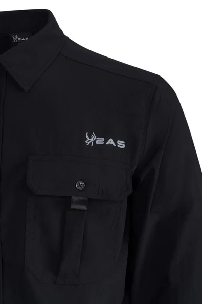 2AS Gear Siyah Erkek Uzun Kollu Gömlek - 3