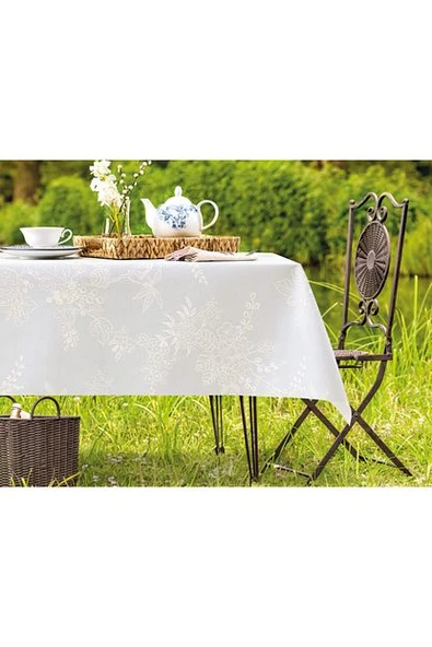 Jannie Pvc Masa Örtüsü - Gri - 140x200 Cm