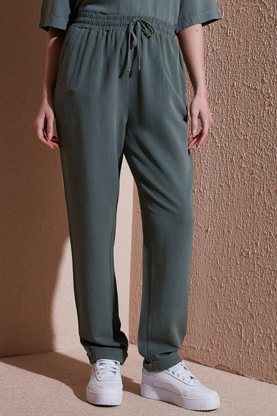 FASHION FRIENDS KADIN BELİ LASTİKLİ PANTOLON 25Y0550K1