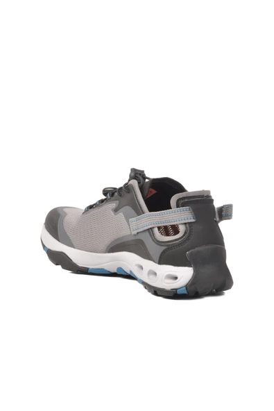 Humtto Gri Hafif Esnek Fileli Erkek Spor Ayakkabı 660893A M - Resim 4