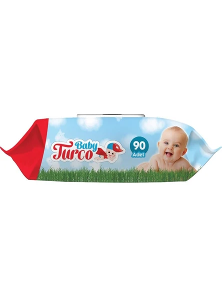 Baby Turco Islak Bebek Havlusu-(Islak Mendil)-90'lı