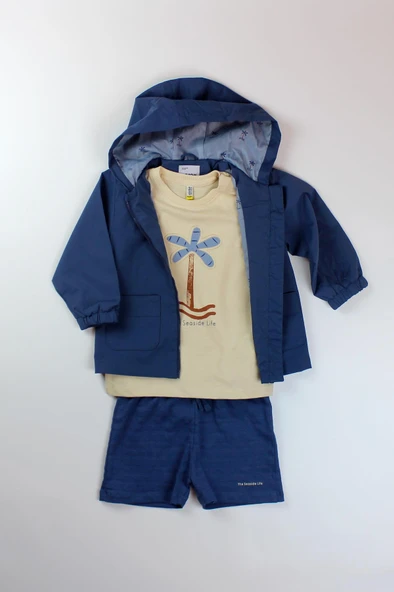 Losan Erkek Bebek Penye Şort Takım - Resim 3