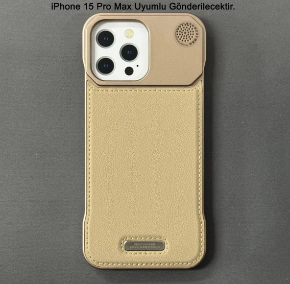 iPhone 15 Pro Max Parfümlü Koku Hazneli MagSafe Uyumlu Deri Kılıf - Resim 4