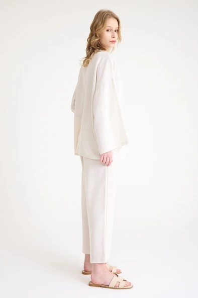 Keten Kadın Salaş Kimono İkili Takim - Resim 6