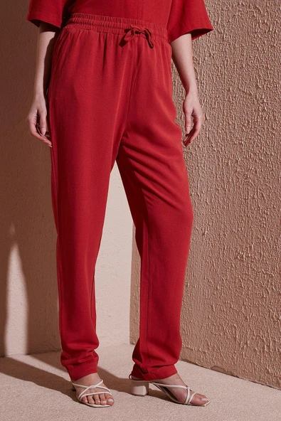 FASHION FRIENDS KADIN BELİ LASTİKLİ PANTOLON 25Y0550K1 - 11