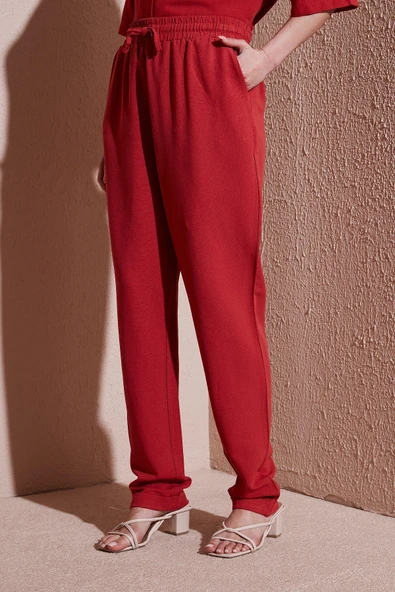 FASHION FRIENDS KADIN BELİ LASTİKLİ PANTOLON 25Y0550K1 - 12