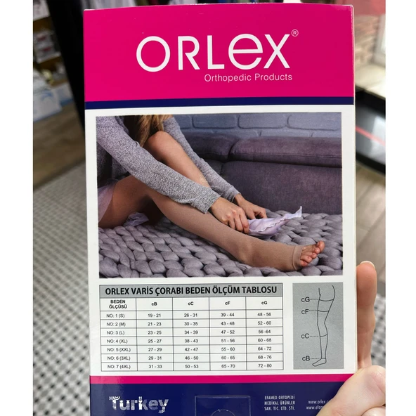 ORLEX DİZ ALTI BURNU KAPALI 5 NUMARA VARİS ÇORABI - 2