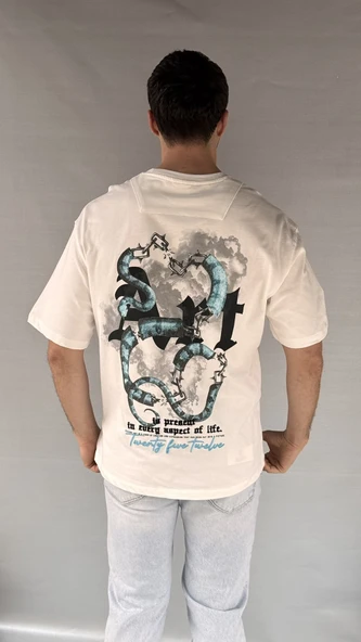 Yılan Baskı T-shirt - 6