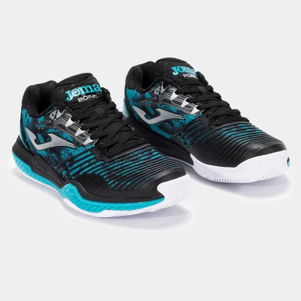 Joma Point Erkek Siyah Toprak Kort Tenis Ayakkabısı TPOIS2531C - Resim 2