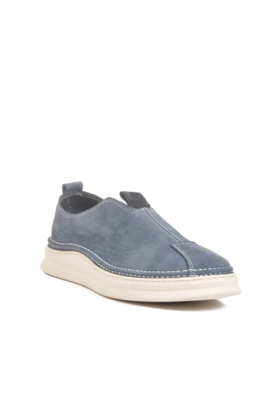 Ayakmod Mavi Nubuk Hakiki Deri Erkek Casual Ayakkabı 2Y0107-2272 M - 3