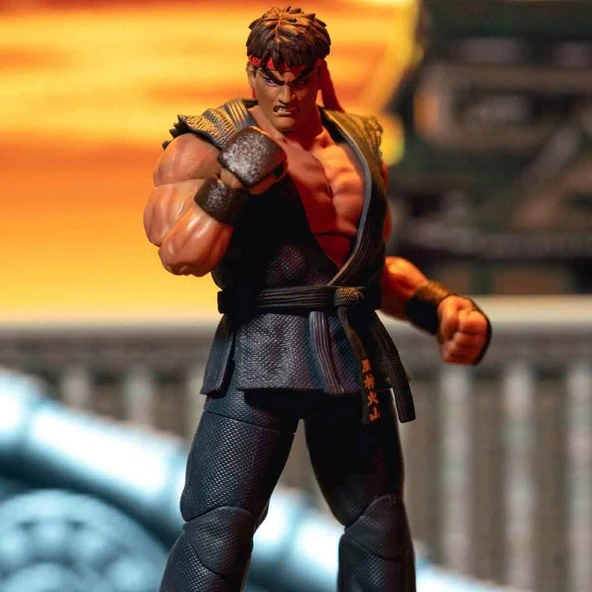 Jada Street Fighter II Deluxe Figür Evil Ryu - Resim 2