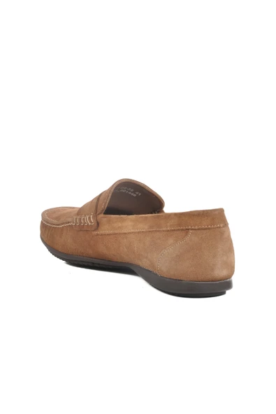 Ayakmod Kahve Süet Hakiki Deri Erkek Casual Ayakkabı Kazar M - Resim 4