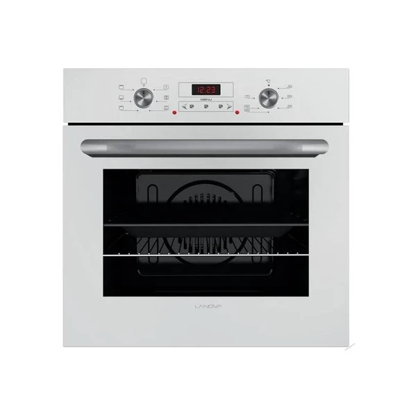 Lanova İnci 3206W01 - G16400-202 - 3220W6 Beyaz Cam Ankastre Set - Resim 2