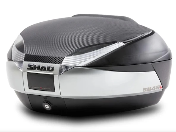 SHAD SH48 TITANIUM/CARBON MOTOSİKLET CANTA VE SIRTLIK (48 Litre)
