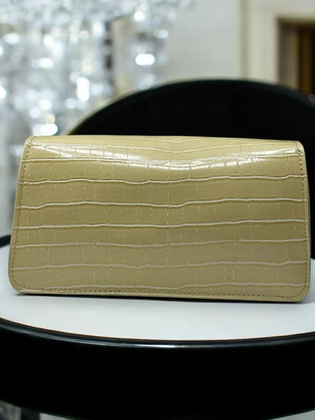 VELSE Suni Deri Bayan Omuz Çantası - Resim 5