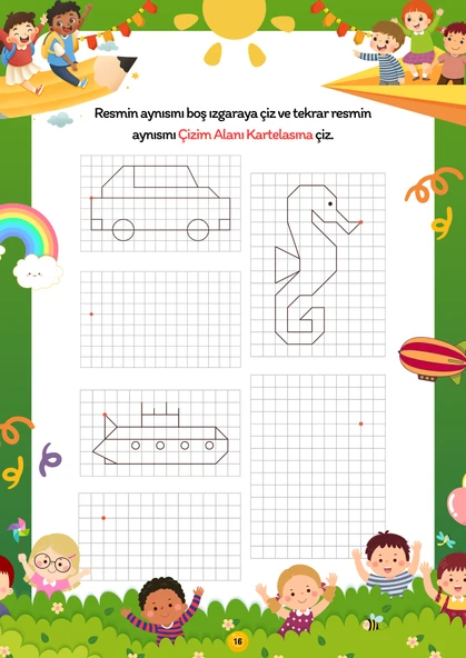 Resim Çizmeyi Öğreten YAZ-SİL Kitabı - 4