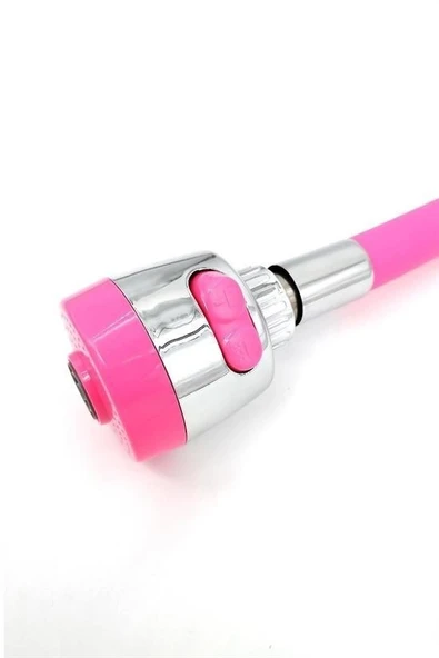 BUFFER® Oynar Başlıklı Tasarruflu Kubar Musluk Borusu ve Başlığı  Pembe - 3