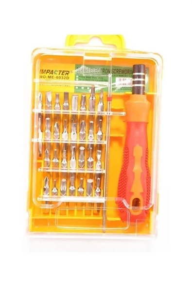 BUFFER® 32 Parça Cep Telefonu Pc Tablet Mini Tornavida Seti Tamir Takımı - 3