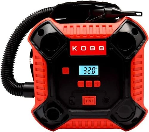 KOBB KB250 12VOLT 160 Psi Dijital Basınç Göstergeli Lastik & Yatak Şişirme Pompası, Kırmızı/ - 4