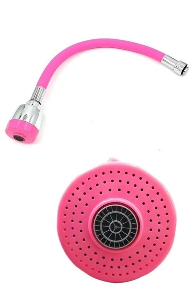 BUFFER® Oynar Başlıklı Tasarruflu Kubar Musluk Borusu ve Başlığı  Pembe - 4
