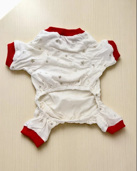 Sparkle Hearts Penye Tulum Yastık Takım Uyku Set Kedi Tulum Elbise - 5