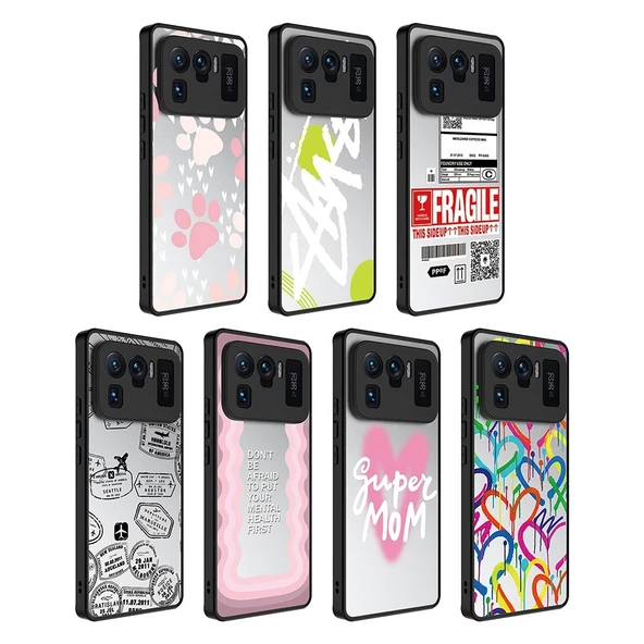 Xiaomi Mi 11 Ultra Kılıf Aynalı Desenli Kamera Korumalı Parlak Mirror Kapak - Resim 2