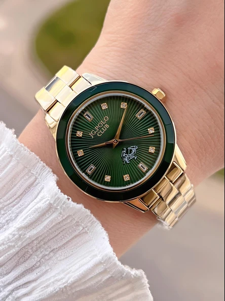 Jg.Polo Club Çelik Kasa & Kordon Kararma Ve Renk Atma Yapmaz Kadın Kol Saati+Bileklik JG04372.4 ürün görseli