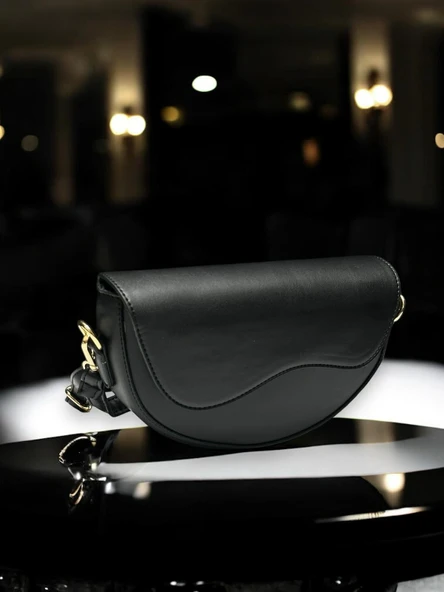 VELSE Suni Deri Bayan Omuz Çantası - Resim 3