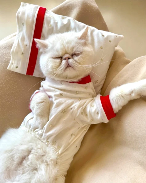 Sparkle Hearts Penye Tulum Yastık Takım Uyku Set Kedi Tulum Elbise - 2