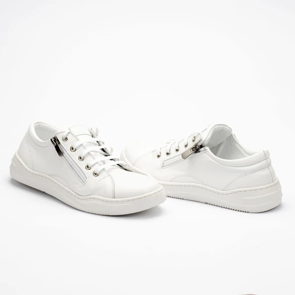 Kadın Hakiki Deri Geniş Kalıp Günlük  Ayakkabı  Sneakers - 8