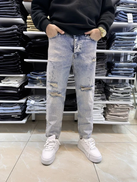 Yırtık Detay Boyfriend Jean 454CslKe - 2