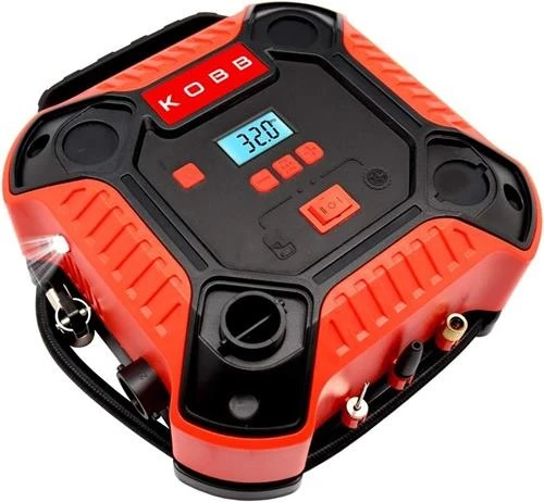 KOBB KB250 12VOLT 160 Psi Dijital Basınç Göstergeli Lastik & Yatak Şişirme Pompası, Kırmızı/ - 3