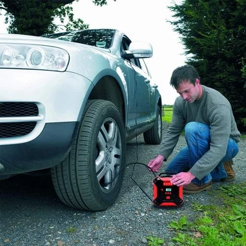 KOBB KB250 12VOLT 160 Psi Dijital Basınç Göstergeli Lastik & Yatak Şişirme Pompası, Kırmızı/ - 6