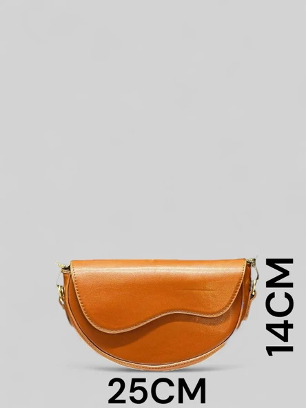 VELSE Suni Deri Bayan Omuz Çantası - Resim 2