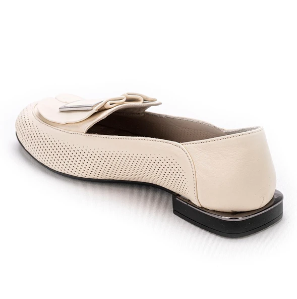Kadın Hakiki Deri Günlük Klasik Loafer - Babet Ayakkabı - 4
