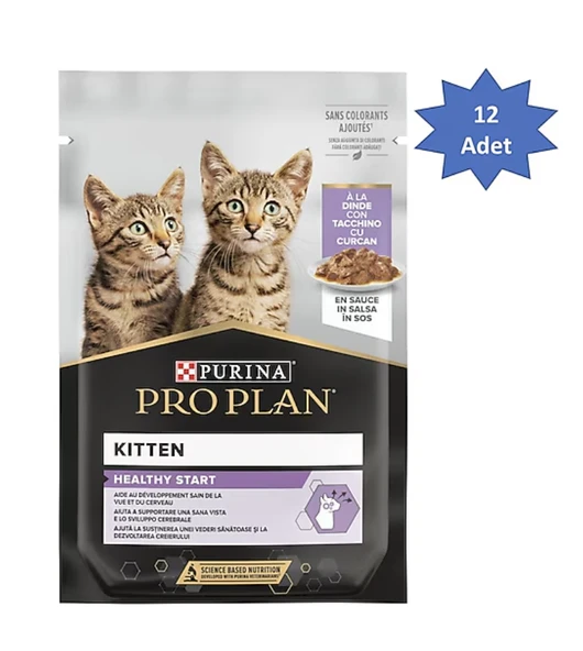 Pro Plan Hindili 85 gr 12'li Yavru Kedi Yaş Maması